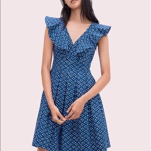 Kate Spade Geo Dot Poplin Dress Size: 2